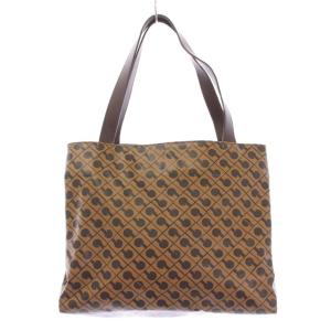 SOFTY ソフティ トートバッグ ハンドバッグ 総柄 ベージュ 茶 ブラウン 黒 ブラック GH0223
