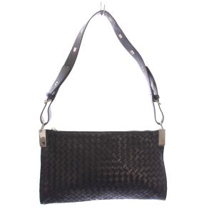 ワンショルダーバッグ イントレチャート ブラック シルバーカラー