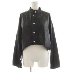 22AW ラウンド ショート シンセティック レザージャケット ROUND SHORT SYNTHETIC