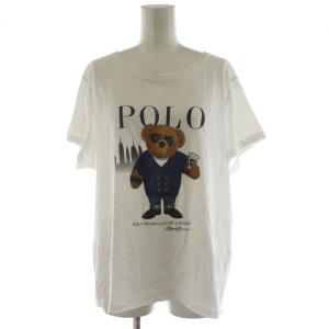 ポロベア POLO BEAR Tシャツ カットソー 半袖 ロゴ プリント XL 白 ホワイト /AN20