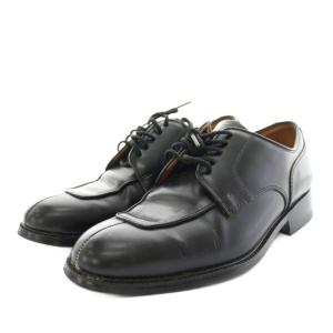 ドレスシューズ レースアップシューズ Uチップ レザー 24.5cm 黒 ブラック Y252 /YT