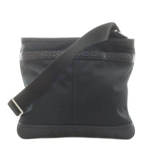 シグネチャー ショルダーバッグ ナイロン レザー 黒 ブラック F70325 /AN10