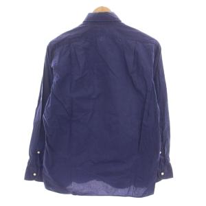 INDIVIDUALIZED SHIRTS ATHLETIC FIT シャツ コットン 長袖 S 紺 /YM