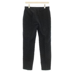 GUCCI スラックス パンツ 201-0893-4282 GGロゴ 42 黒 ブラック /G