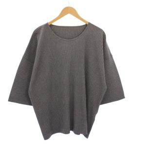 プリーツ Tシャツ 3 グレー HP21-JK141