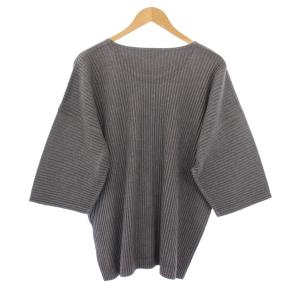 HOMME PLISSE ISSEY MIYAKE プリーツ Tシャツ 3 グレー HP21-JK141