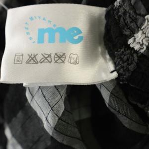 me ISSEY MIYAKE しわ加工 ブラウス MI31FK841 F ブラック