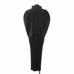 PLEATS PLEASE ISSEY MIYAKE イッセイミヤケ プリーツロングワンピース 2 グレー PP63-JH642