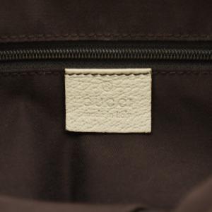 GUCCI GGキャンバス ハンドバッグ ショルダーバッグ レザー ベージュ 141470 /AN12 D OH