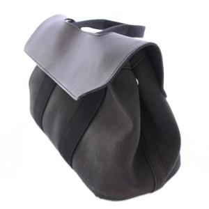 HERMES ヴァルパライソMM Q刻印 スターマーク刻印 トートバッグ レザー ブラック