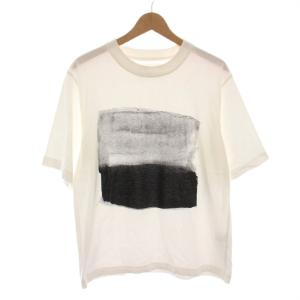 24SS LIGHT COTTON JERSEY Tシャツ カットソー プリント 半袖 L ホワイト 596-4166551