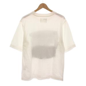 MHL. 24SS LIGHT COTTON JERSEY Tシャツ カットソー プリント 半袖 L ホワイト 596-4166551