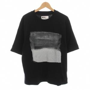 25SS LIGHT COTTON JERSEY TOP Tシャツ カットソー プリント 半袖 L ブラック