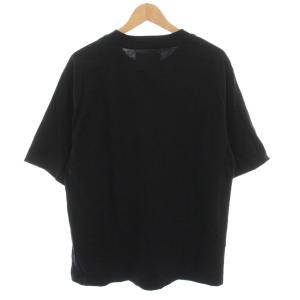MHL. 25SS LIGHT COTTON JERSEY TOP Tシャツ カットソー プリント 半袖 L ブラック