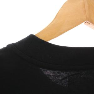 MHL. 25SS LIGHT COTTON JERSEY TOP Tシャツ カットソー プリント 半袖 L ブラック