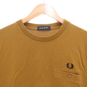 FRED PERRY POCKET DETAIL PIQUE T-SHIRT ポケットTシャツ 半袖 クルーネック 鹿の子 ロゴ刺繍