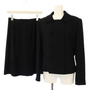 ブラックフォーマル 喪服 ジャケット スカート ひざ丈 11AR 黒 21-109-624-8 /TK