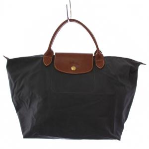 ルプリアージュ トートバッグ ハンドバッグ ナイロン レザー グレー /BM