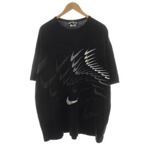 × ナイキ NIKE スウッシュ AD2024 Tシャツ カットソー 半袖 ロゴ L 黒 ブラック 1N-T101