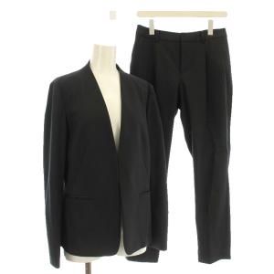 スーツ ノーラペル ジャケット セットアップ 3522-147-1264 パンツ 40 黒 ブラック /G
