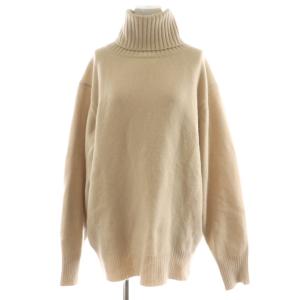 ニット セーター 長袖 タートルネック ウール ベージュ 19-080-500-7040-3-0 /AN42