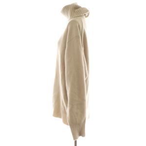 Deuxieme Classe ニット セーター 長袖 タートルネック ウール ベージュ 19-080-500-7040-3-0 /AN42