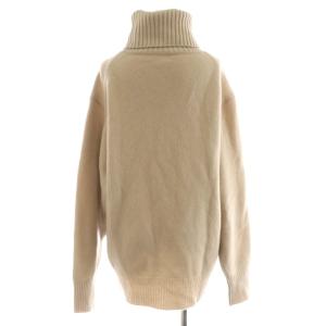 Deuxieme Classe ニット セーター 長袖 タートルネック ウール ベージュ 19-080-500-7040-3-0 /AN42