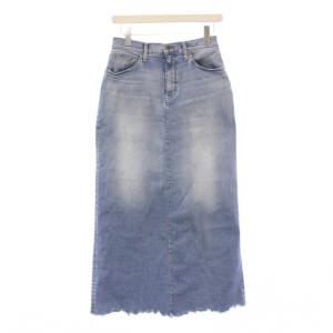GOODGRIEF CUT OFF HEM DENIM LONG SKIRT カットオフヘムデニムロングスカート