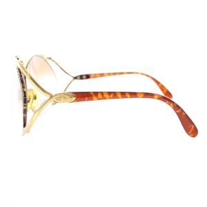 Christian Dior ヴィンテージ サングラス 眼鏡 アイウェア べっ甲柄 6703 茶 ブラウン ゴールドカラー 2056