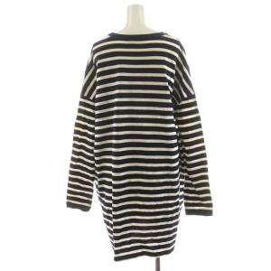 JOURNAL STANDARD LUXE Tシャツ カットソー 長袖 ロング丈 ボーダー柄 黒 ブラック 白 ホワイト 21-070-440-0000-3-0