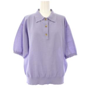 ポロシャツニット 半袖 ラベンダー 8618-199-0167 /TK