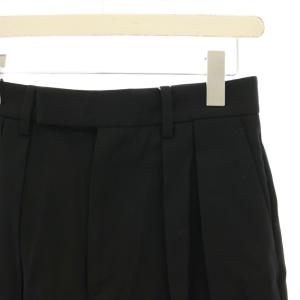 UNITED ARROWS ショートパンツ ハーフパンツ ツータック ウール 38 黒 ブラック 1519-202-0266 /HN