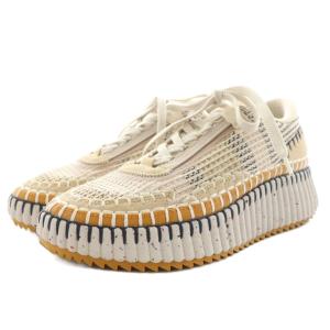 Chloe NAMA スニーカー 38 ベージュ CHC22S579Y026838W