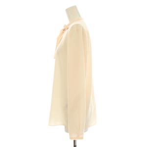 TOMORROWLAND collection 22SS ポリエステルアムンゼン ボウタイブラウス プルオーバー 長袖 36 ライトピンク 13-01-21-01001