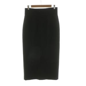 AP STUDIO ハイウエストシガレットスカート タイト スリット ロング 38 ブラック 21060586202010