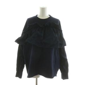 24AW タフタフリルプルオーバー 長袖 F ネイビー 24070440055040 /NQ