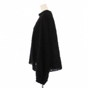 JOURNAL STANDARD L'ESSAGE 24AW フェザーボリュームスリーブブラウス シャツ 長袖 F 黒 24051370212030 /BM