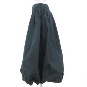 theory luxe バルーンスカート フレア ロング ミモレ 38 緑 グリーン /GV