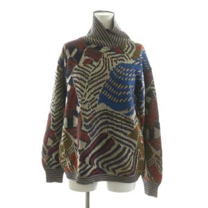 スポーツ SPORT ニット セーター 長袖 総柄 プルオーバー F マルチカラー /NQ