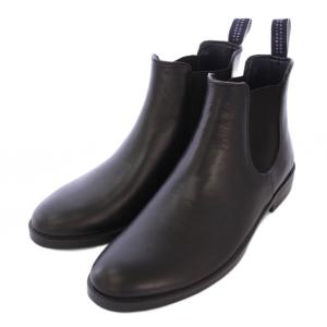 MACKINTOSH PHILOSOPHY MACKINTOSHPHILOSOPHY サイドゴアブーツ ショート 切替 ローヒール 38 黒 ブラック /BB