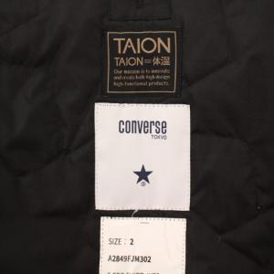 CONVERSE TAION CPO SHIRT JKT CPOシャツジャケット ダウン アウター ペイズリー柄 2 黒