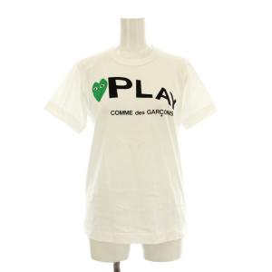AD2009 Tシャツ カットソー 半袖 クルーネック ロゴ プリント グリーンハート M 白 ホワイト