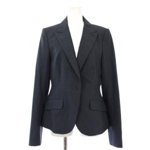 PINSTRIPE HAYWARD テーラードジャケット ストライプ柄 42 ネイビー 03-6104142