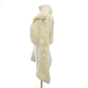 EPOCA タグ付き ジャケット ラビットファー 毛皮 40 アイボリー 白 ホワイト ショート丈 /AE