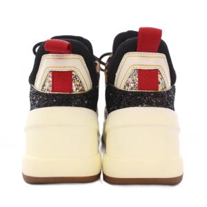 MICHAEL Michael Kors OLYMPIA オリンピア ローカットスニーカー シューズ 厚底 グリッター ハラコ メッシュ 切替 6.5