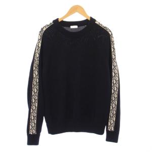 オブリーク ニット プルオーバー M ネイビー 113M638AT187