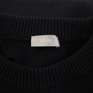 DIOR HOMME オブリーク ニット プルオーバー M ネイビー 113M638AT187