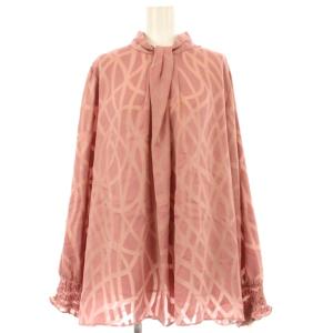 タグ付き シャツ ブラウス 長袖 総柄 15R ピンク 1143211035 /OR