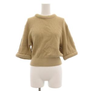 23SS 3D RIB KNIT TOPS サマーニット カットソー 半袖 2 ベージュ 14106-2262