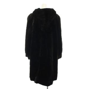 SAGA MINK 銀サガ ファーコート シェアードダークミンク F ダークブラウン